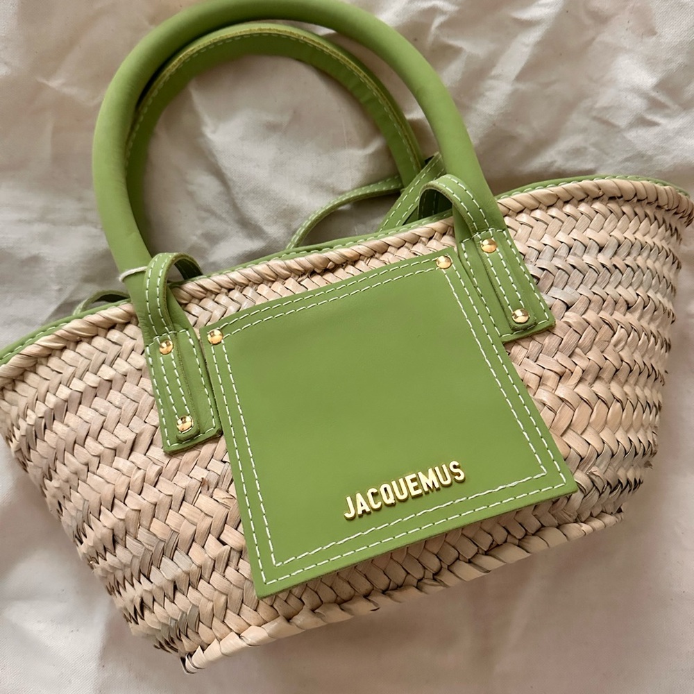 Jacquemus Olive and Beige Tote Bag